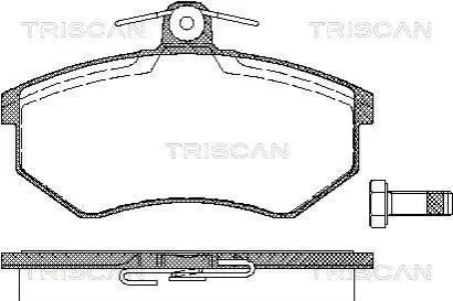 Тормозные колодки передние TRISCAN 811029934 Купить в Украине
