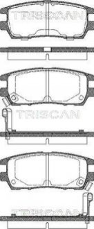 Тормозные колодки задние TRISCAN 811042003