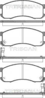 Тормозные колодки передние TRISCAN 811050165 (фото 1)