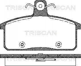 Колодки тормозные передние/задние TRISCAN 811069012 (фото 1)