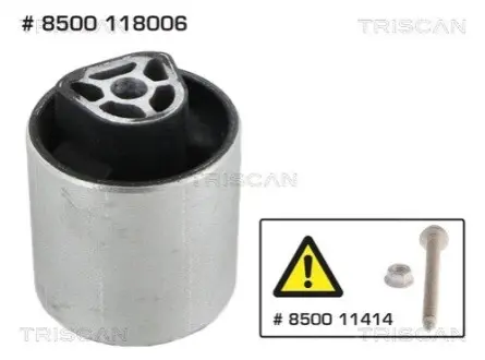 Сайлентблок важеля (переднього/знизу) BMW X5 (F15/F85)/X6 (F16/F86) 13-19 B47/N20/N47/N55/N57/N63 TRISCAN 8500118006 Купити в Україні