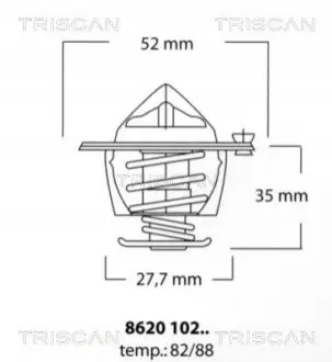 Термостат TRISCAN 8620 10282