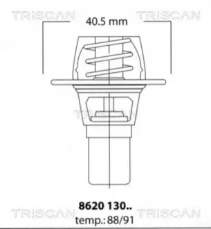 Термостат TRISCAN 862013091 Купити в Україні