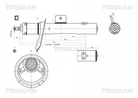 Амортизатор подвески TRISCAN 8705 28101