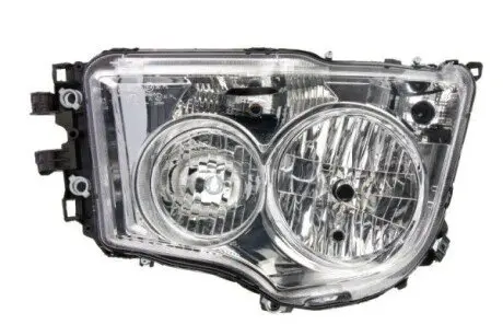 Фара Лів (H1/H21W/H7/PY21W/W5W, ручн, без мотора, включає денні ходові вогні, колір відбивача: хром, колір повороту: прозор) MERCEDES ANTOS, AROCS 07.12 TRUCKLIGHT HLME015L