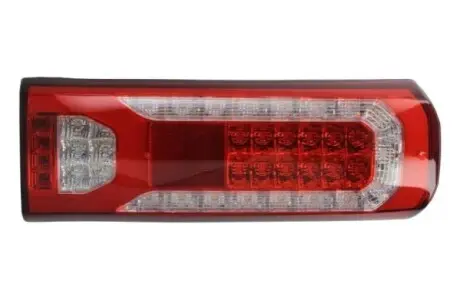 Ліхтар задній Лів (LED, 24В, з підсвічуванням номера, відбивач, динамічний покажчик повороту) MERCEDES ACTROS MP4 / MP5 07.15 TRUCKLIGHT TLME020L
