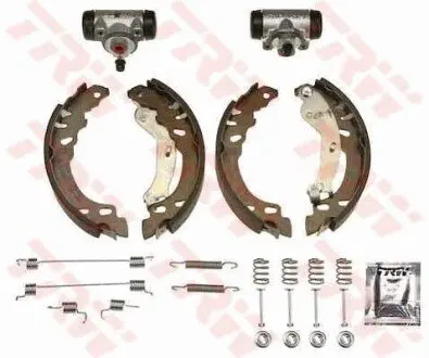 Комплект барабанного гальма (колодки, циліндр, пружинки) FIAT PANDA 1.1-1.3D 09.03 TRW BK1768