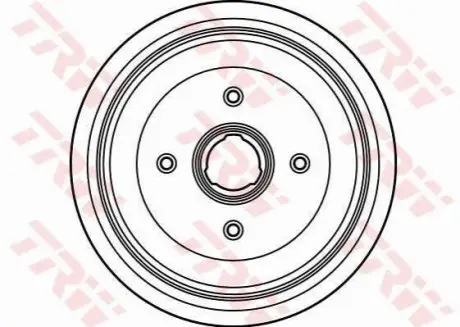 Тормозной барабан задн AUDI 80 B3, 80 B4, 90 B2, 90 B3, COUPE B2 1.4-2.2 07.81-12.94 TRW DB4082