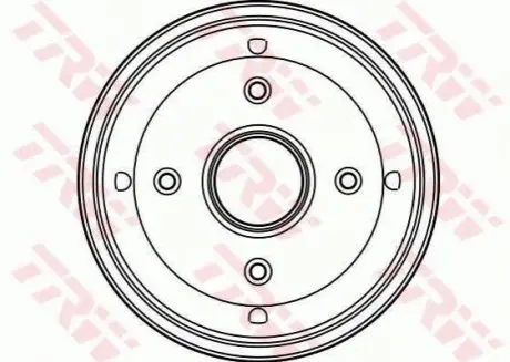 Гальмівний барабан задн CITROEN VISA PEUGEOT 205, 205 I, 205 II 1.0-1.9D 02.83-09.98 TRW DB4124