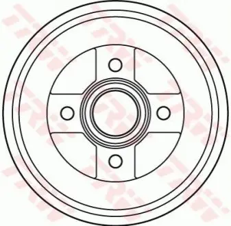 Гальмівний барабан задн OPEL AGILA A SUZUKI WAGON R, WAGON R+ 1.0/1.2/1.3D 09.00 TRW DB4404