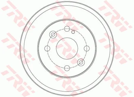 Гальмівний барабан задн MAZDA 2 1.3-1.6D 07.07-06.15 TRW DB4429