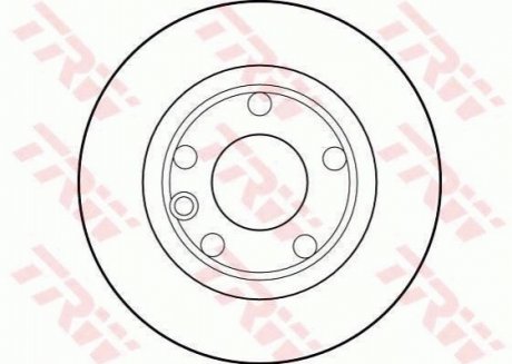 Тормозной диск - (701615301C, 701615301) TRW DF1593