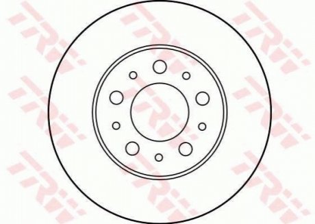 Тормозной диск - (13599063) TRW DF1689