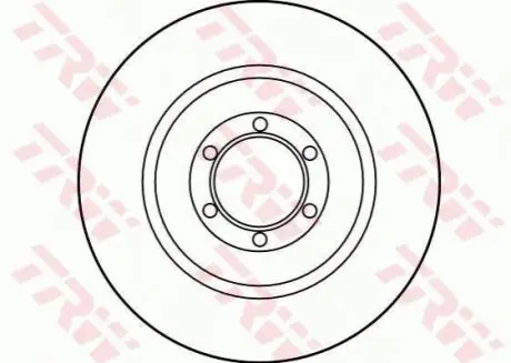Диск гальмівний задн Лів/Прав ALFA ROMEO 75, 90, ALFETTA, GTV 1.6-3.0 01.75-12.92 TRW DF1707