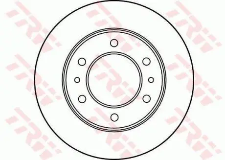 Диск гальмівний передн Лів/Прав TOYOTA 4 RUNNER I, HILUX III, HILUX IV, LAND CRUISER 2.0-2.4D 01.79-12.96 TRW DF1920