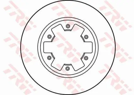 Фото Диск гальмівний (передній) Nissan Pathfinder I 86--95/Ford Maverick 93-98 (277x26) TRW (DF1965) зображення 1