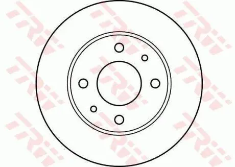 Диск гальмівний передн Лів/Прав NISSAN 100NX, SUNNY I, SUNNY II, SUNNY III 1.4-2.0D 03.82-03.00 TRW DF2576 Купити в Україні