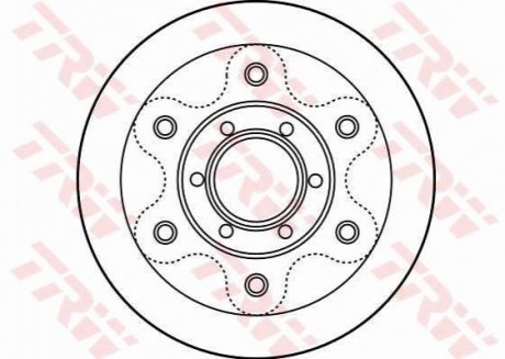 Гальмівний диск TRW DF2788S (фото 1)