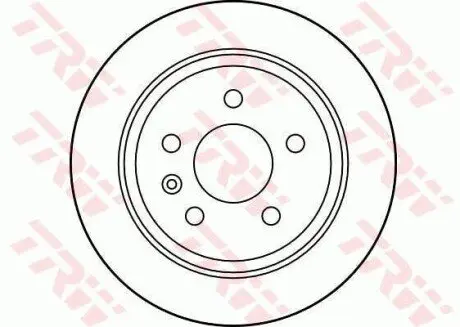 Фото Диск гальмівний (задній) MB Vito (W638) 96- (280x10) TRW (DF2794) зображення 1