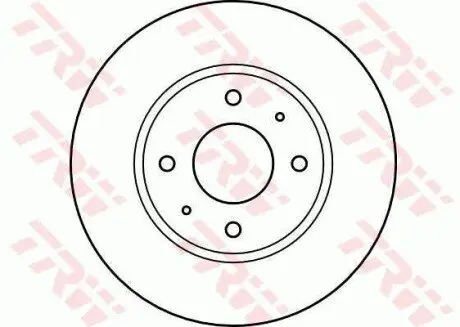 Фото Гальмівний диск TRW (DF4054) зображення 1