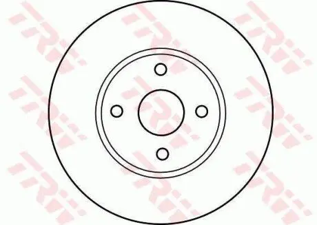 Диск гальмівний передн Лів/Прав MAZDA 323 F V, MX-5 I, MX-5 II 1.6/1.8/2.0 05.90-10.05 TRW DF4121