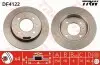 Диск гальмівний задн Лів/Прав HYUNDAI COUPE I, ELANTRA III, LANTRA I, LANTRA II 1.5-2.0D 10.90-07.06 TRW (DF4122) зображення 1