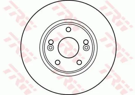 Диск гальмівний передн Лів/Прав RENAULT LAGUNA II 1.6-2.0 03.01-12.07 TRW DF4179