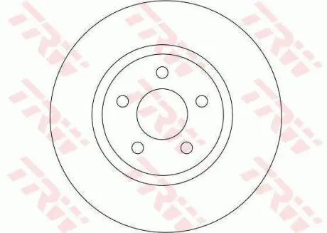 Диск гальмівний передн Лів/Прав CHRYSLER PT CRUISER 1.6-2.4 06.00-12.10 TRW DF4190