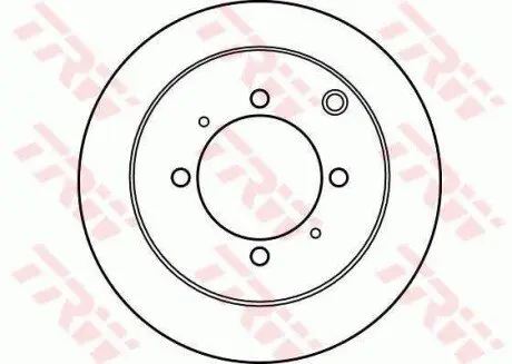 Диск гальмівний (задній) Mitsubishi Galant 92-04/Lancer 03-13/Space Wagon 91-98 (262x10)(повний) TRW DF4193 Купити в Україні