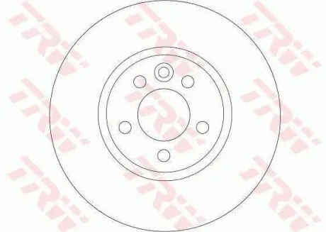 Диск гальмівний задн Лів/Прав MG ZT, ZT- T ROVER 75, 75 I 1.8-4.6 02.99-10.05 TRW DF4203