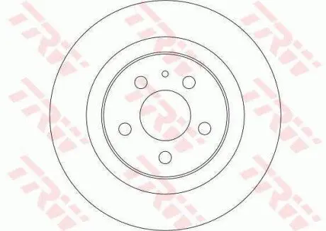 Диск гальмівний задн Лів/Прав CITROEN C8 FIAT ULYSSE LANCIA PHEDRA PEUGEOT 807 VW PHAETON 2.0-5.0D 09.00 TRW DF4256