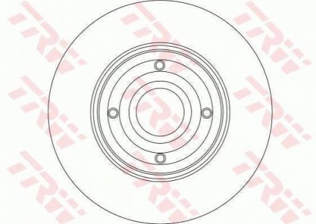 Гальмівний диск TRW DF4274 (фото 1)