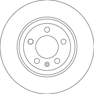 Диск гальмівний задн Лів/Прав AUDI A1 VW POLO VI 1.0-2.0 06.17 TRW DF4624
