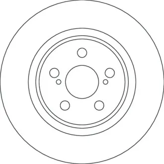 Диск гальмівний передн Лів/Прав TOYOTA YARIS 1.5/1.5H 02.20 TRW DF4641
