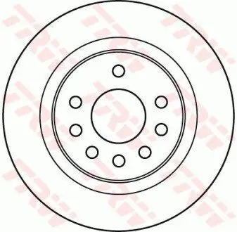 Диск гальмівний задн Лів/Прав OPEL ASTRA H, ASTRA H GTC, ZAFIRA B 1.7D-2.2 03.05-04.15 TRW DF4938