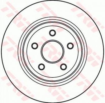 Тормозной диск TRW DF4979S (фото 1)