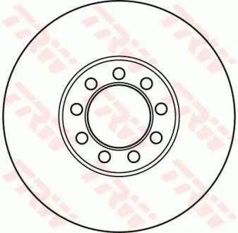 Фото Диск гальмівний (передній) Iveco Daily IV 06-11 (300.8x30) (вент.) TRW (DF4994S) зображення 1