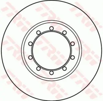 Фото Диск гальмівний (задній) Ford Transit V347 06-14 (280х16) TRW (DF6049) зображення 1
