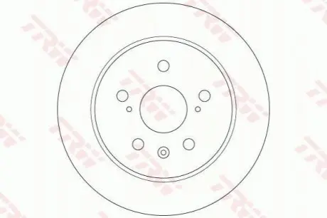 Диск гальмівний задн Лів/Прав FIAT SEDICI SUZUKI SX4 1.5-2.0D 06.06 TRW DF6178