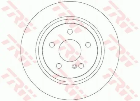Диск гальмівний задн Лів/Прав MERCEDES SL (R230) 3.7 03.03-01.12 TRW DF6277