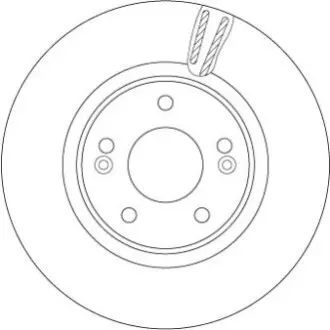 Диск гальмівний передн Лів/Прав HYUNDAI ELANTRA VI, I30, IX35, KONA, SONATA VII, TUCSON KIA CEED, CERATO IV, NIRO I, OPTIMA, PROCEED, SELTOS, SOUL III, SOUL III CARGO 1.0-Electric 11.13 TRW DF6497S Купити в Україні