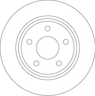 TARCZA HAM. FORD T. FOCUS 1,0-2,0 18- TRW DF6556 Купить в Украине