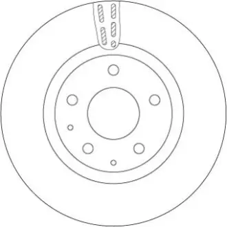 Диск гальмівний передн Лів/Прав MAZDA 3, CX-30 1.5-2.5H 11.18 TRW DF6575