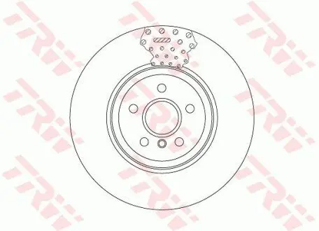 Двочастинний гальмівний диск передн Лів/Прав BMW 3 (F30, F80), 3 (F31), 3 GRAN TURISMO (F34), 4 (F32, F82), 4 (F33, F83), 4 GRAN COUPE (F36) 2.0-3.0H 11.11 TRW DF6605S