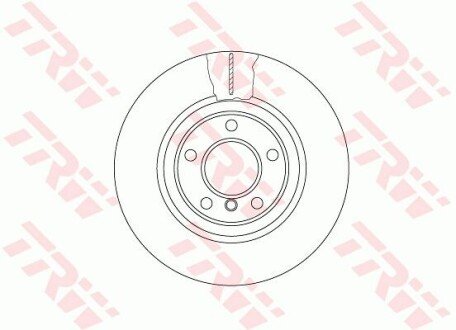 Гальмівні диски TRW DF6616S (фото 1)