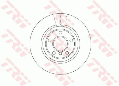 Диск тормозной двухсекционный TRW DF6616S