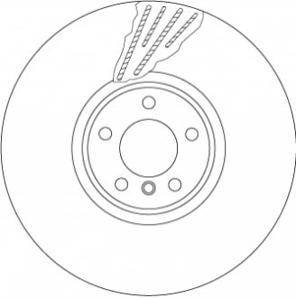 Диск тормозной - (34116782067, 6782067) TRW DF6618S