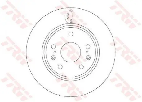 Диск гальмівний передн Лів/Прав SUZUKI S-CROSS, SX4 S-CROSS, VITARA 1.0-1.6D 08.13 TRW DF6703