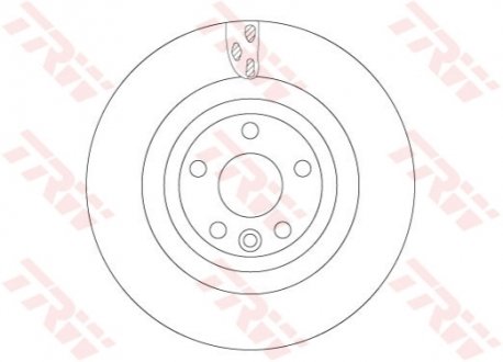 Диск тормозной JAGUAR T. F-PACE 2,0-3,0 D 15- TRW DF6706S (фото 1)