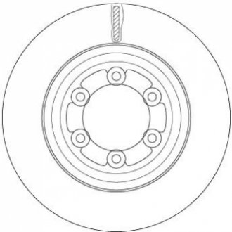 Гальмівний диск TRW DF6736S (фото 1)